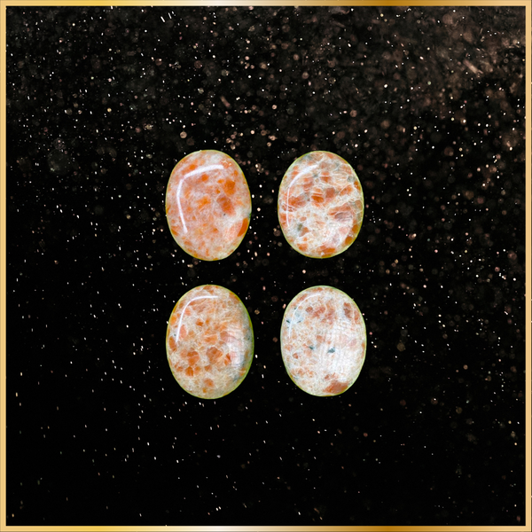 Sunstone Palmstone - Self Esteem, Power and Relationship (Cleansed, Charged & Attuned)