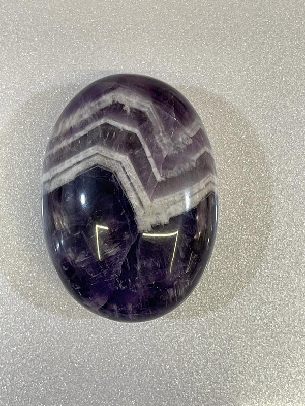 Amethyst Palmstone - Spiritual Protection and Growth (Cleansed, Charged & Attuned)
